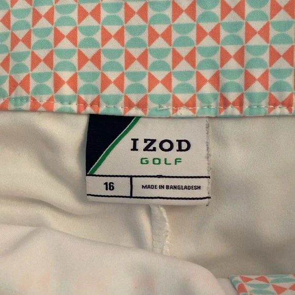 IZOD golf skort size 16 with free XL tangerine top - Picture 4 of 12